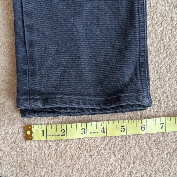 Agolde Black Riley Cropped High Rise Jeans - Picture 9 of 10
